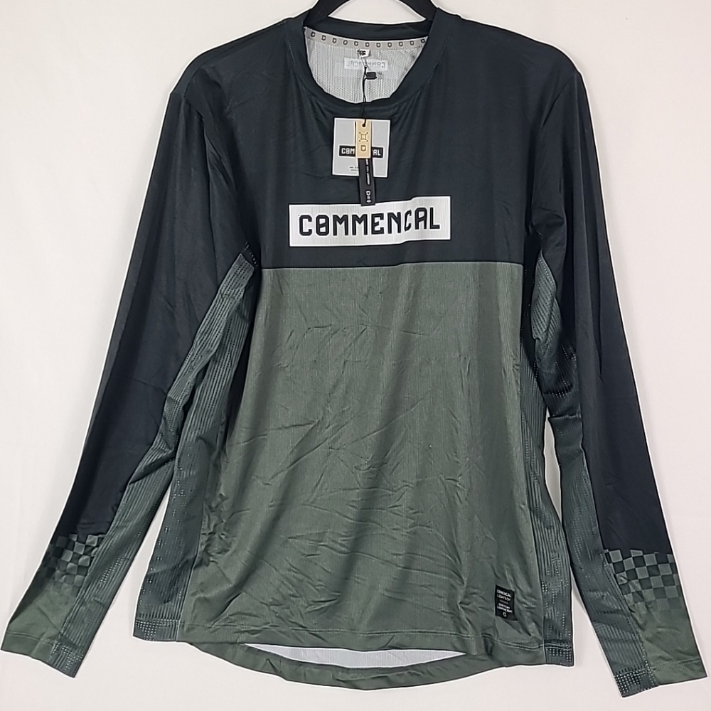 NWT Commencal Men's Lightech Race Long Sleeve Jersey Dark Grey Size S